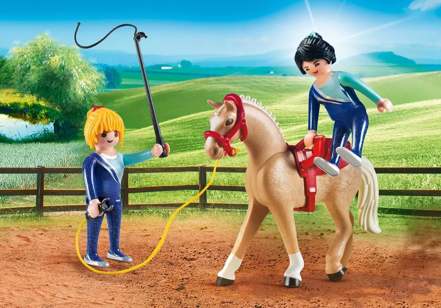 Playmobil équitation - Voltigeuses et cheval