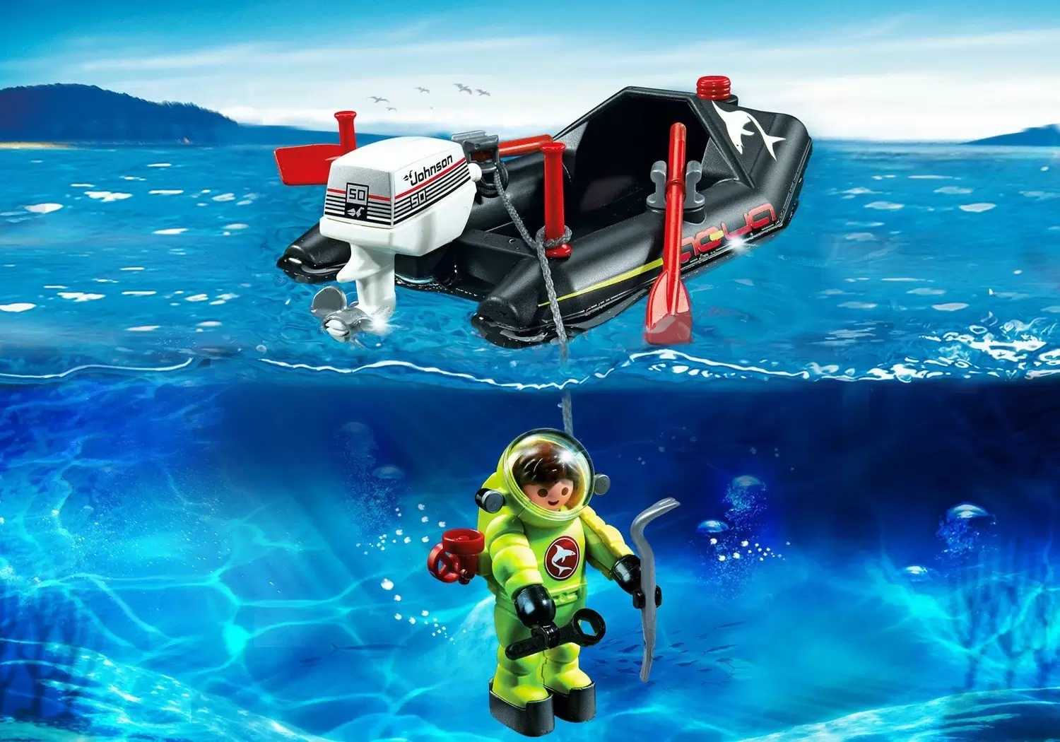 Playmobil Port & Harbour - Dinghy with Diver