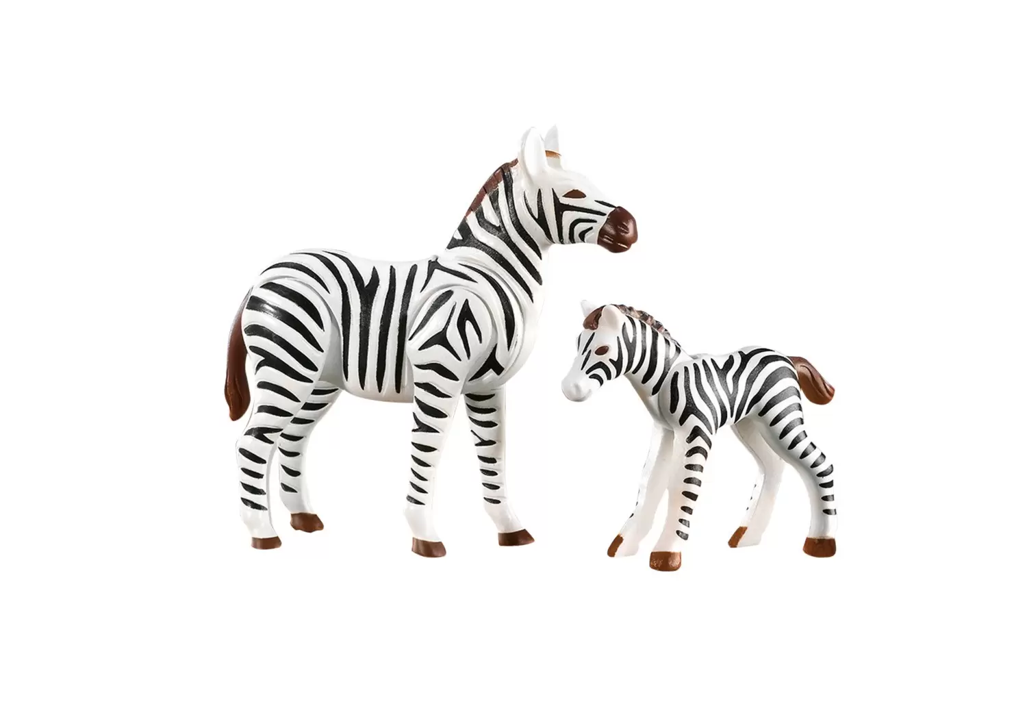 Plamobil Animal Sets - Zebra with Foal