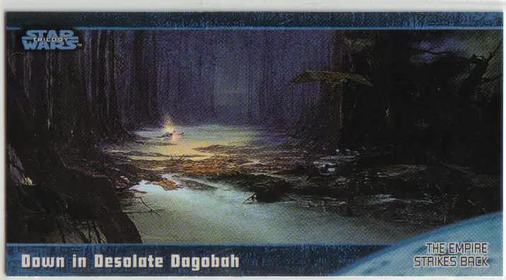 Topps - Star Wars Trilogy The Complete Story - Widevision - Retail Edition - Down in Desolate Dagobah