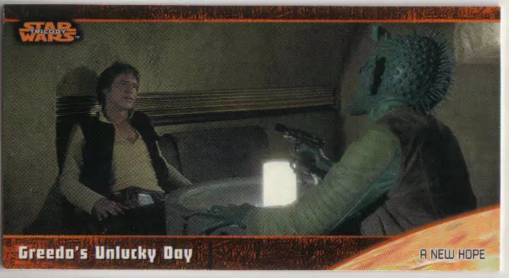 Topps - Star Wars Trilogy The Complete Story - Widevision - Retail Edition - Greedo\'s Unlucky Day