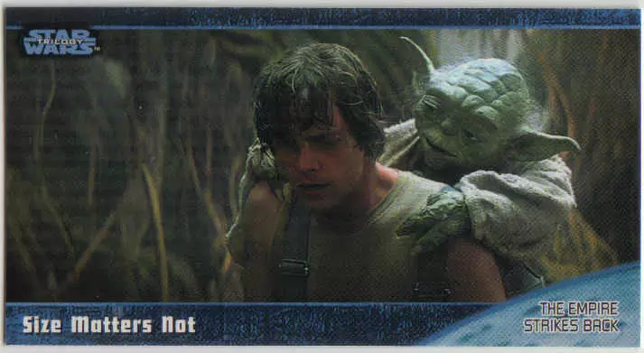 Topps - Star Wars Trilogy The Complete Story - Widevision - Retail Edition - Size Matters Not