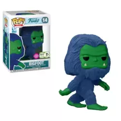Big Foot blue and green Flocked