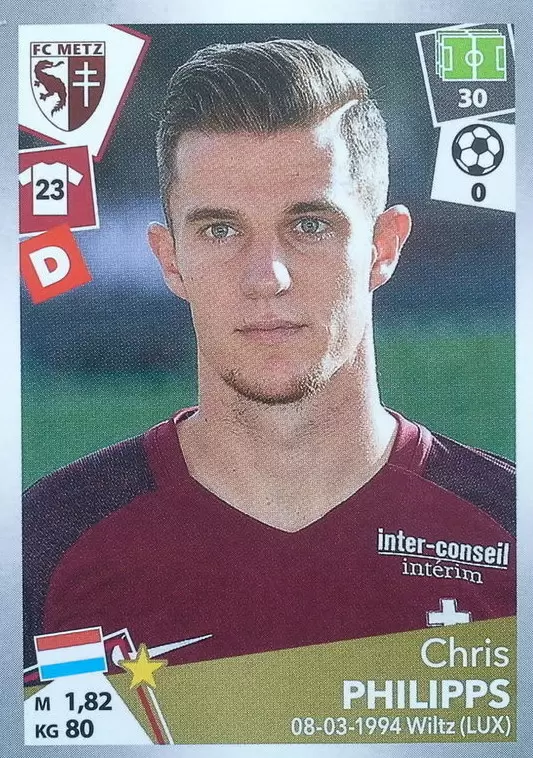 Foot 2017-18 : Championnat de France - Chris Philipps - FC Metz