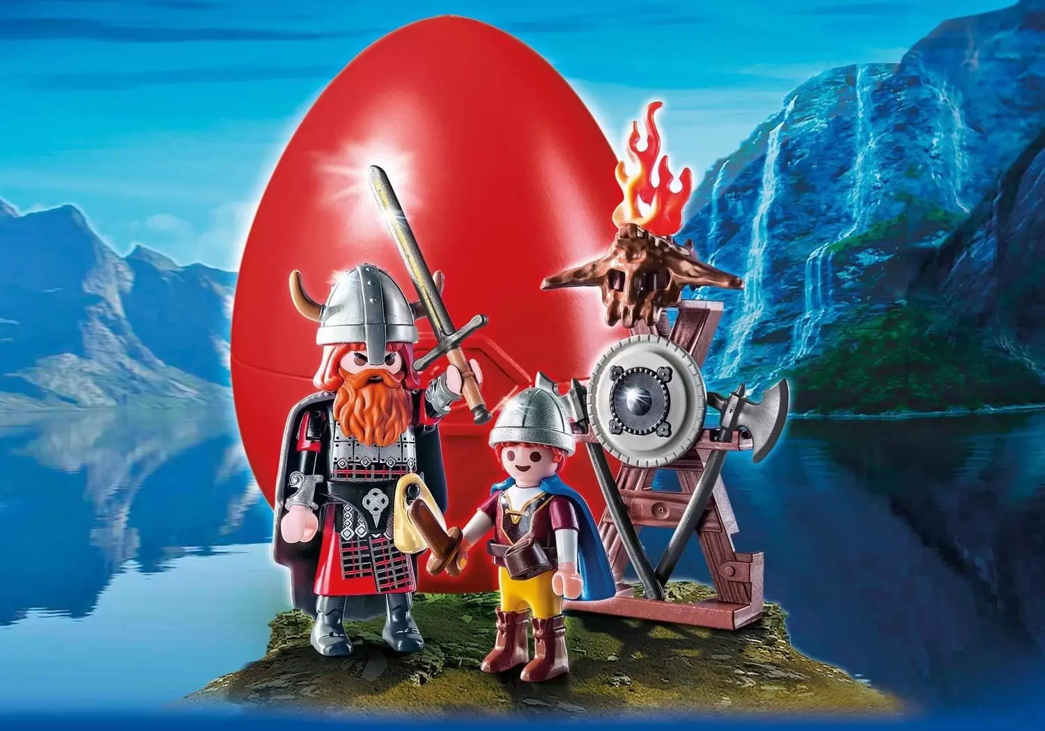 Playmobil Vikings - Vikings avec stand d\'armureri