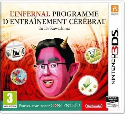 Jeux Nintendo 2DS / 3DS - L\'infernal programme d\'entraînement cérébral du Docteur Kawashima