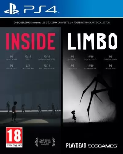 Jeux PS4 - Inside Limbo Double Pack