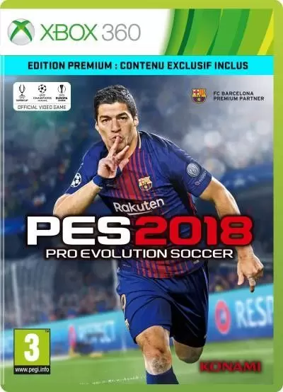 Jeux XBOX 360 - PES 2018 Edition Premium Day One