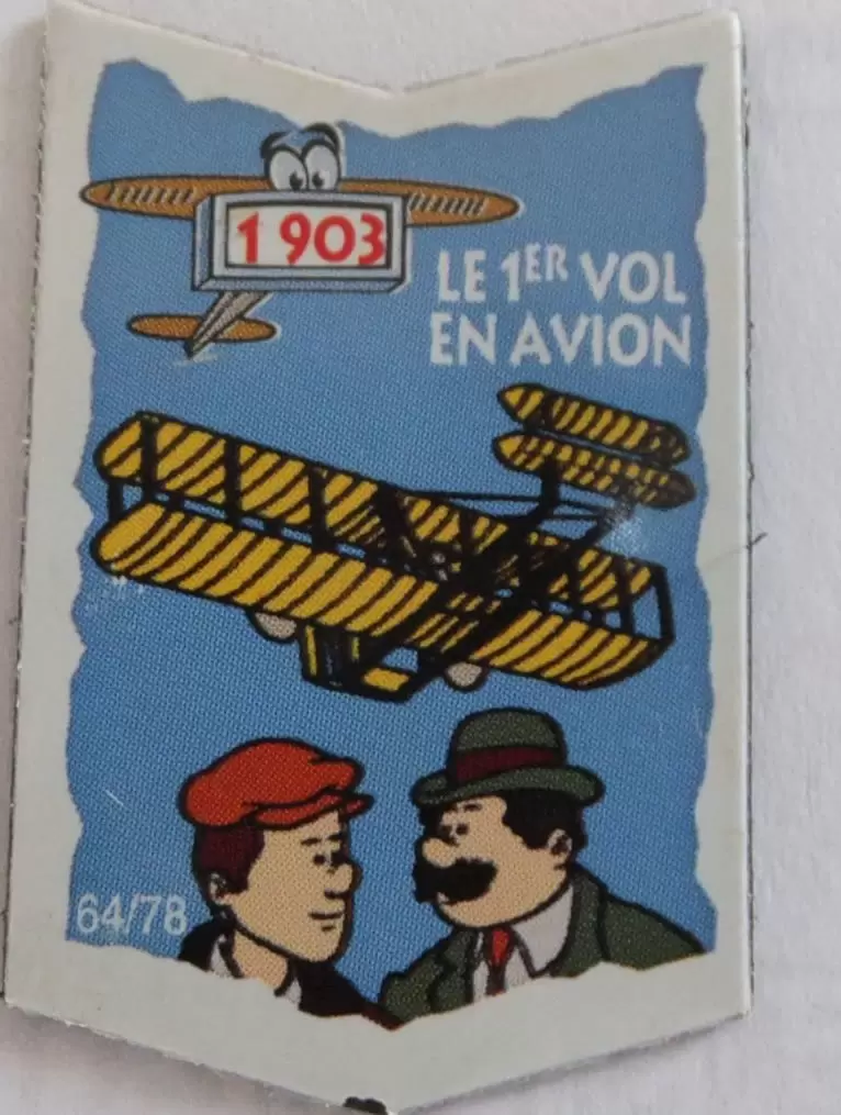 Magnets Le Gaulois - Il était une fois Les Découvreurs - Le 1er Vol en Avion