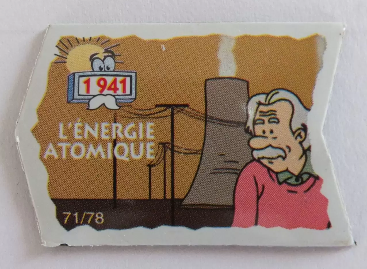 Magnets Le Gaulois - Il était une fois Les Découvreurs - L\'Energie Atomique