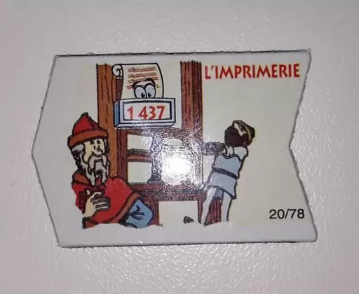 Magnets Le Gaulois - Il était une fois Les Découvreurs - L\'Imprimerie