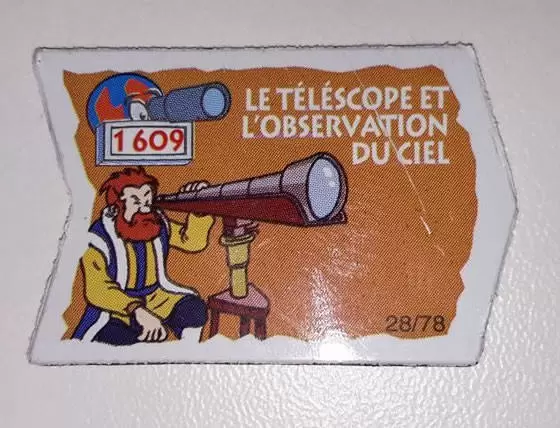 Magnets Le Gaulois - Il était une fois Les Découvreurs - Le Télescope et l\'Observation du Ciel