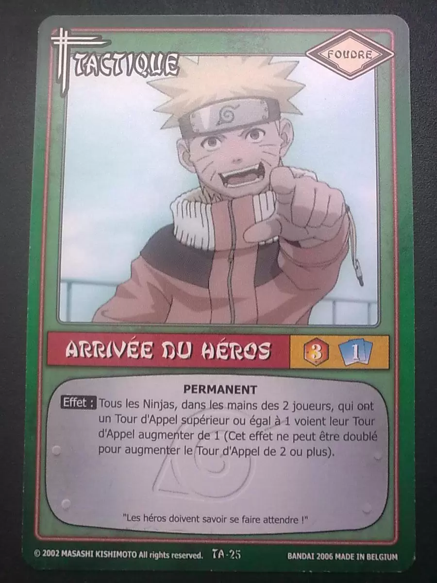 Cartes Naruto Série 01 - Arrivée du Héros