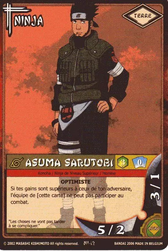 Cartes Naruto Série 01 - Asuma Sarutobi
