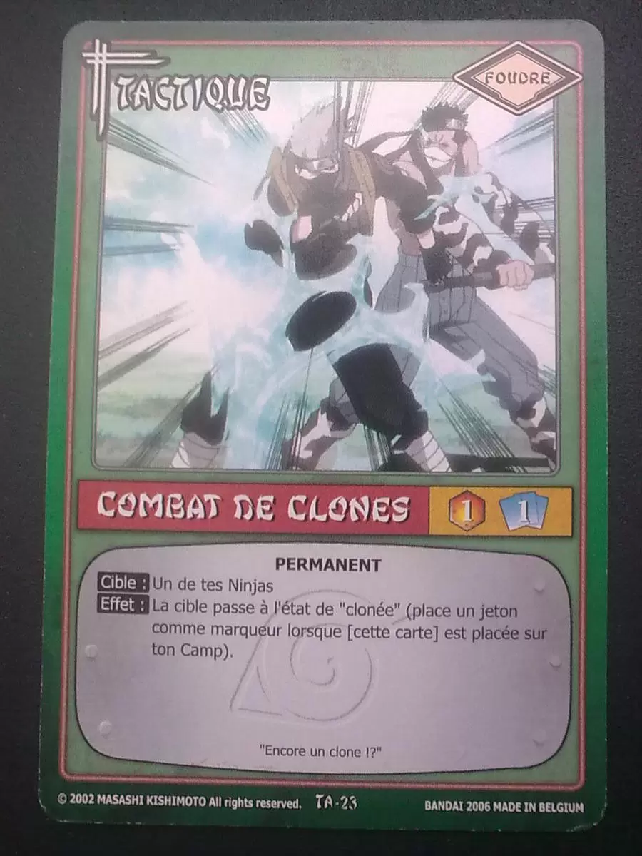 Cartes Naruto Série 01 - Combat de Clones