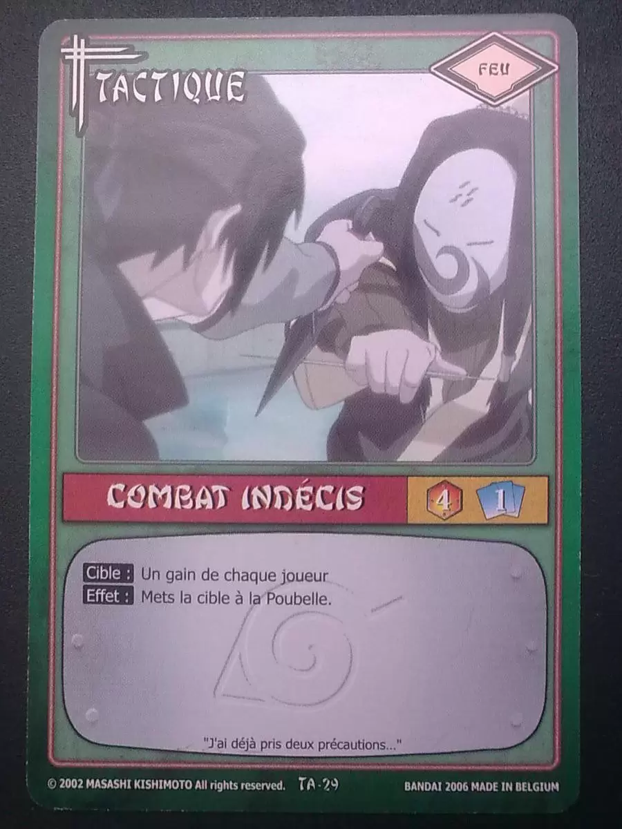 Cartes Naruto Série 01 - Combat Indecis