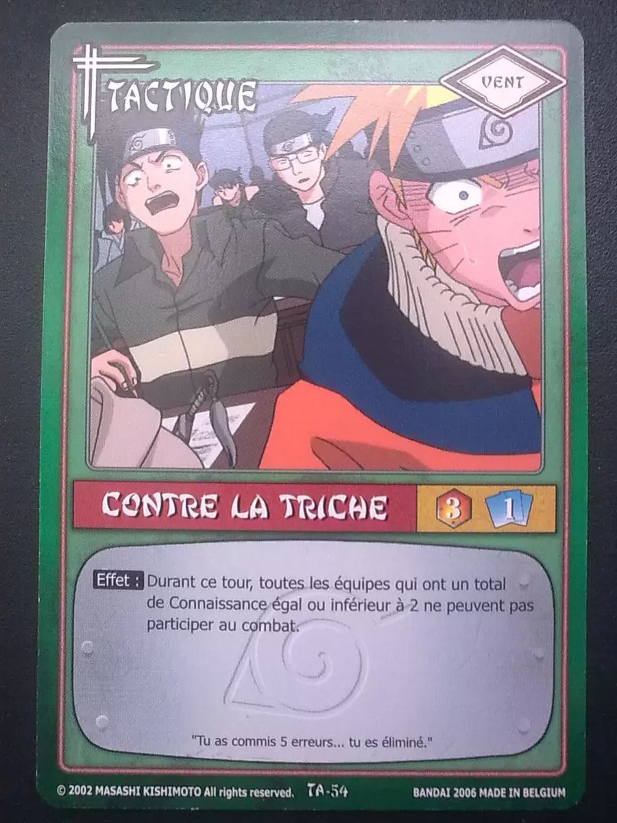 Cartes Naruto Série 01 - Contre la Triche