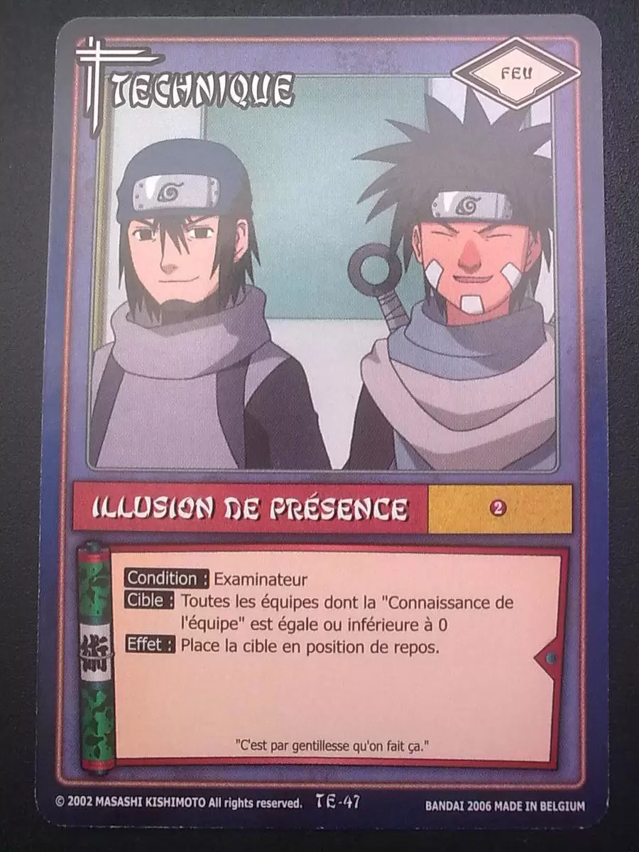 Cartes Naruto Série 01 - Illusion De Présence