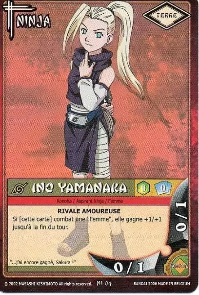 Cartes Naruto Série 01 - Le Pays du Vent - Ino Yamanaka