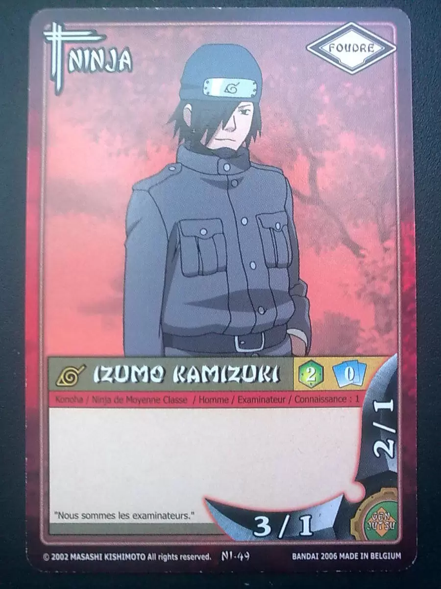 Cartes Naruto Série 01 - Izumo Kamizuki