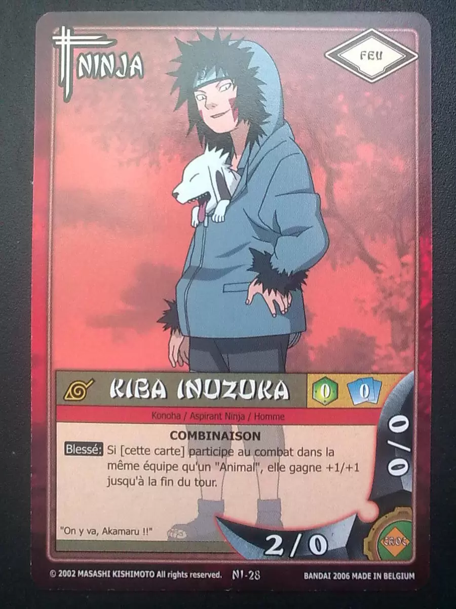 Cartes Naruto Série 01 - Kiba Inuzuka