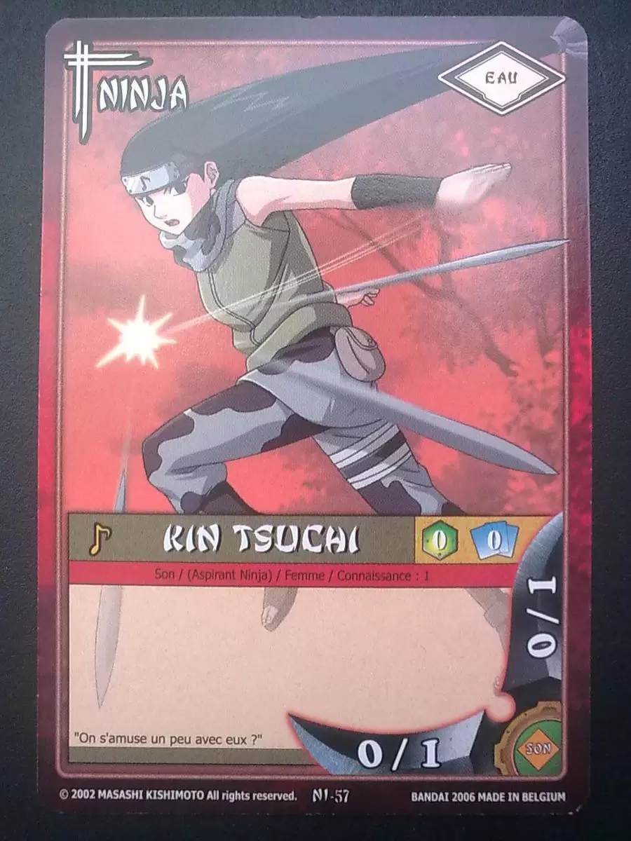 Cartes Naruto Série 01 - Le Pays du Vent - Kin Tsuchi