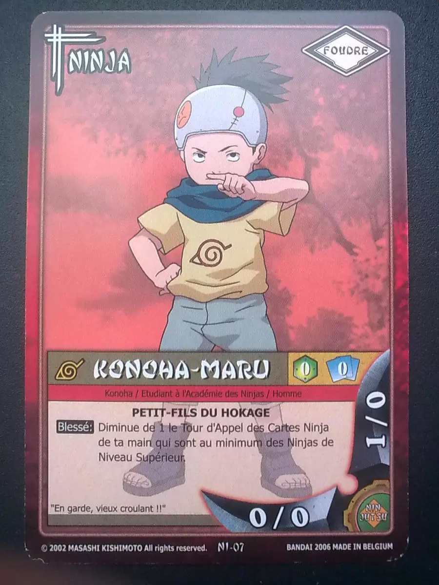 Cartes Naruto Série 01 - Le Pays du Vent - Konoha-Maru