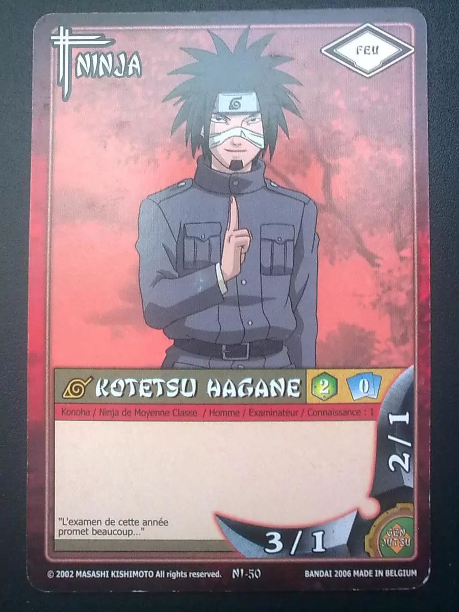 Cartes Naruto Série 01 - Kotetsu Hagane