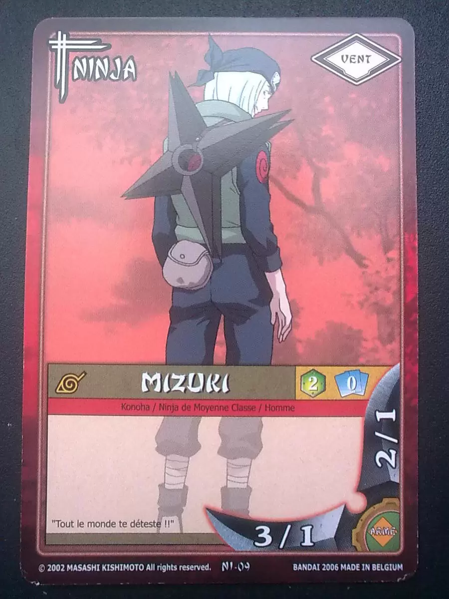 Cartes Naruto Série 01 - Mizuki
