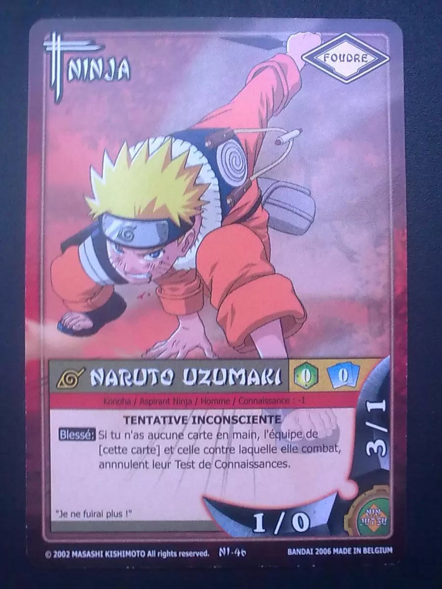 Cartes Naruto Série 01 - Naruto Uzumaki