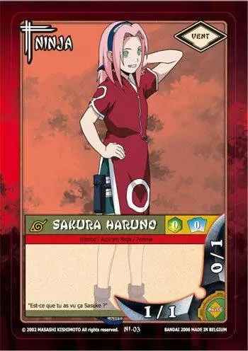 Cartes Naruto Série 01 - Sakura Haruno