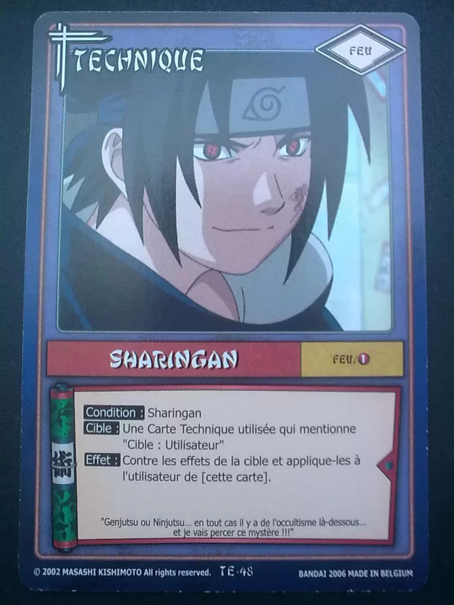 Cartes Naruto Série 01 - Sharingan