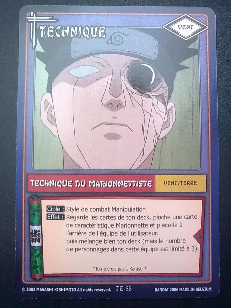 Cartes Naruto Série 01 - Technique Du Marionnettiste