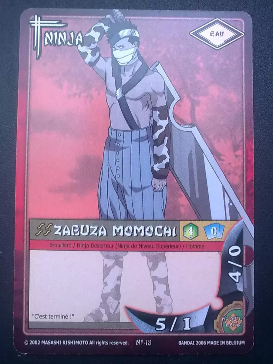 Cartes Naruto Série 01 - Zabuka Momochi