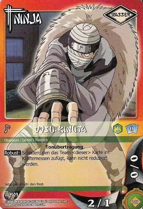 Cartes Naruto Série 02 - dosu Kinuta