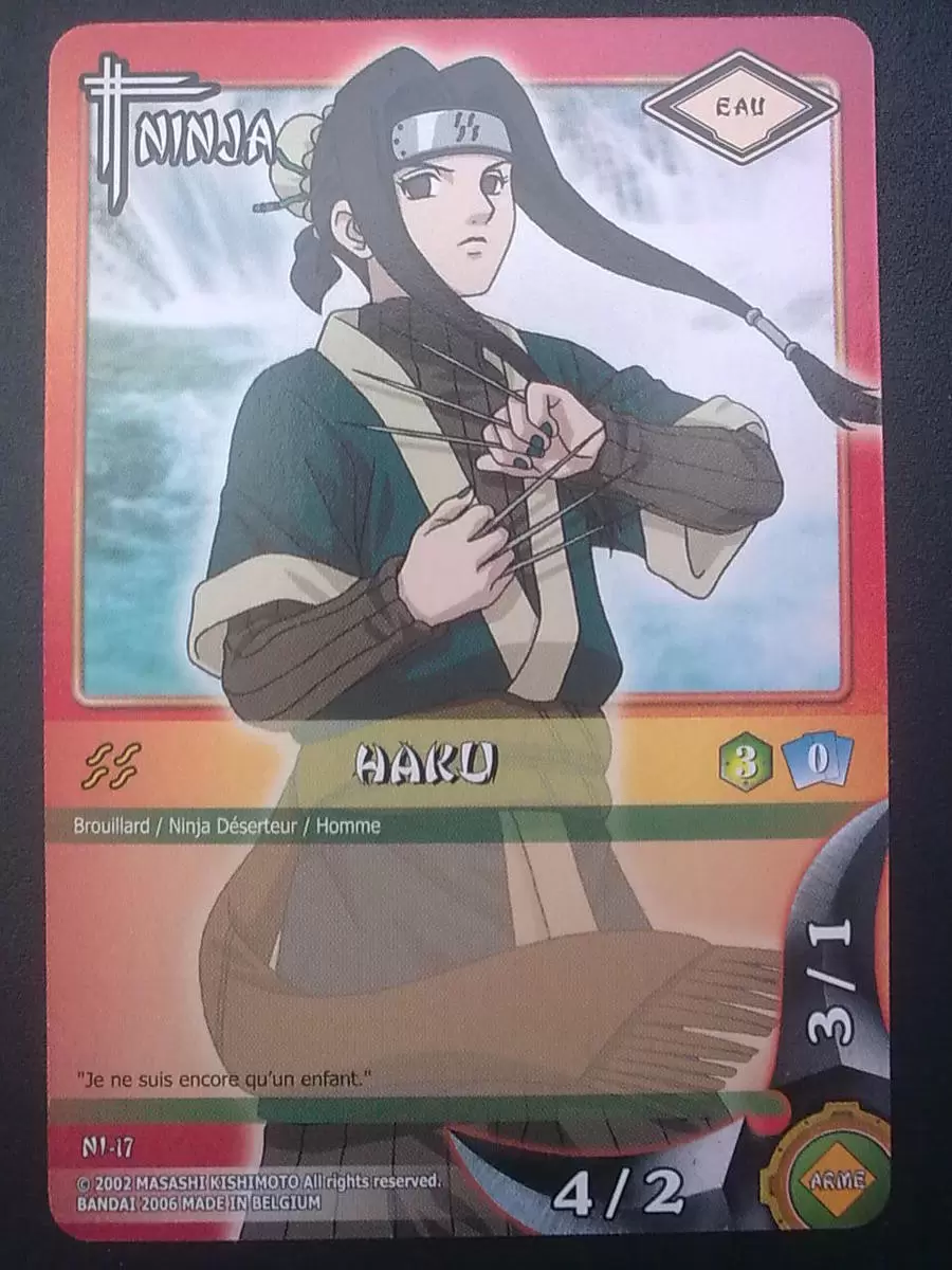 Cartes Naruto Série 02 - Détruire Konoha - Haku