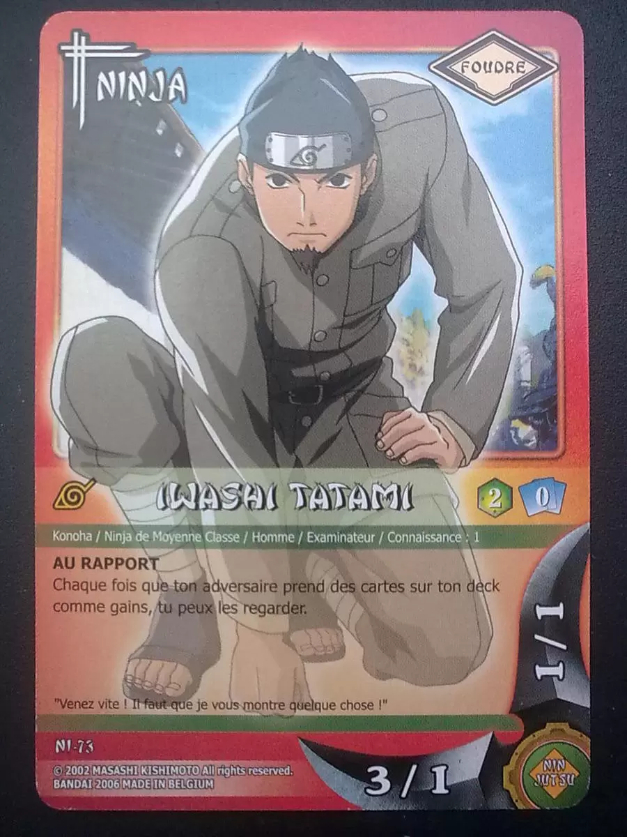 Cartes Naruto Série 02 - Iwashi Tatami