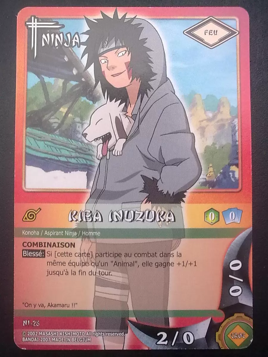 Cartes Naruto Série 02 - Kiba Inuzuka