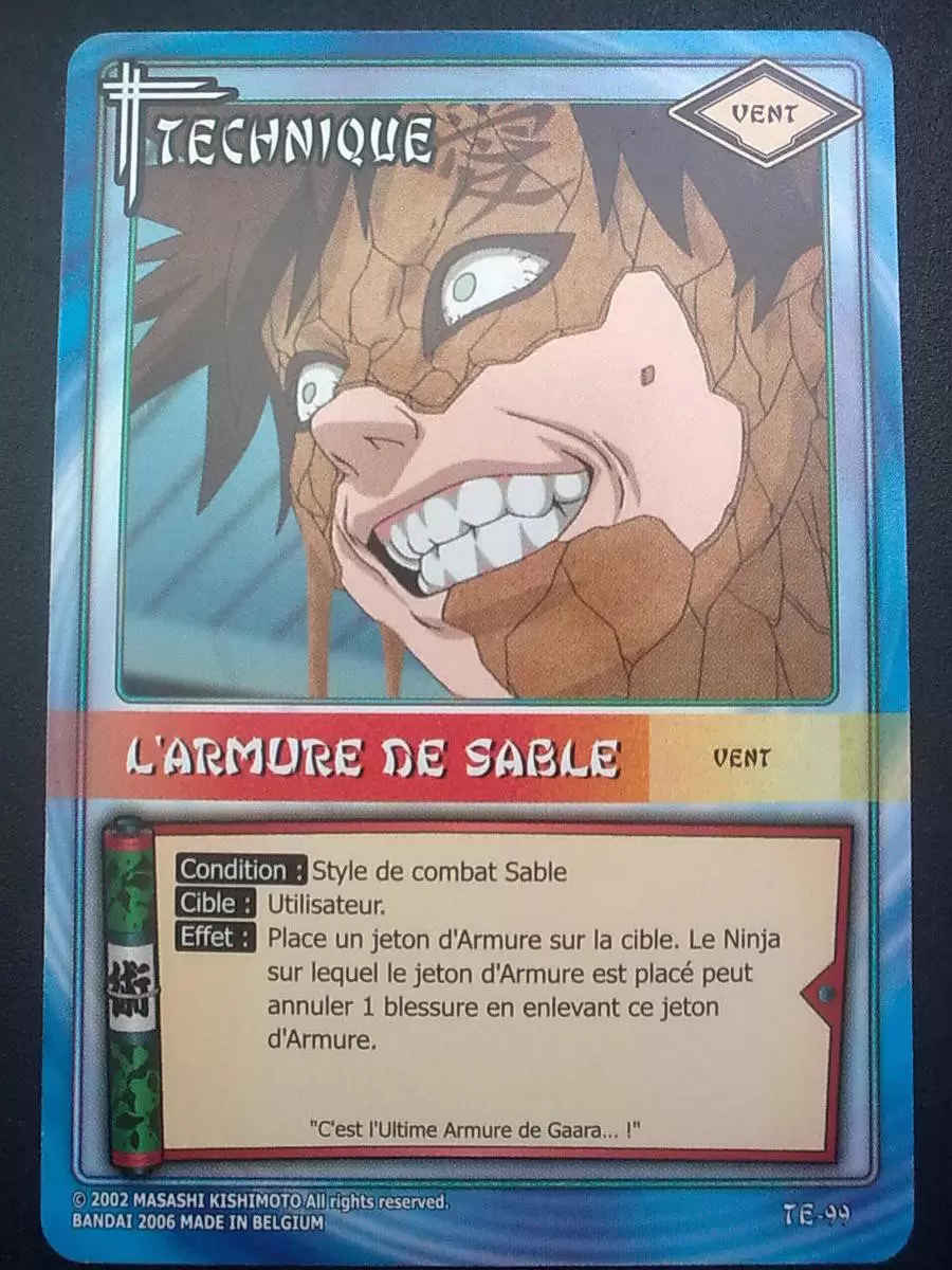 Cartes Naruto Série 02 - L\'armure De Sable