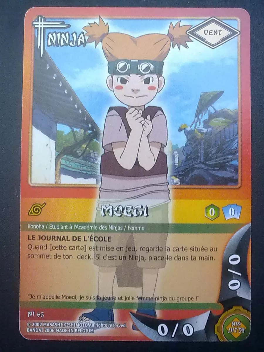 Cartes Naruto Série 02 - Moegi