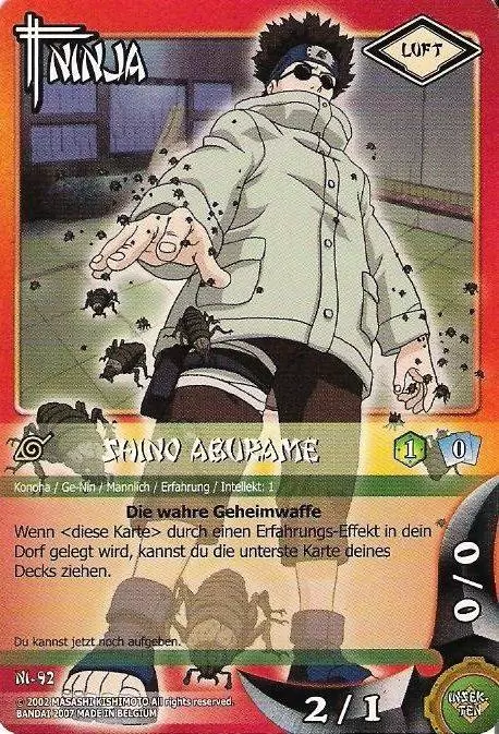 Cartes Naruto Série 02 - Shino Aburame