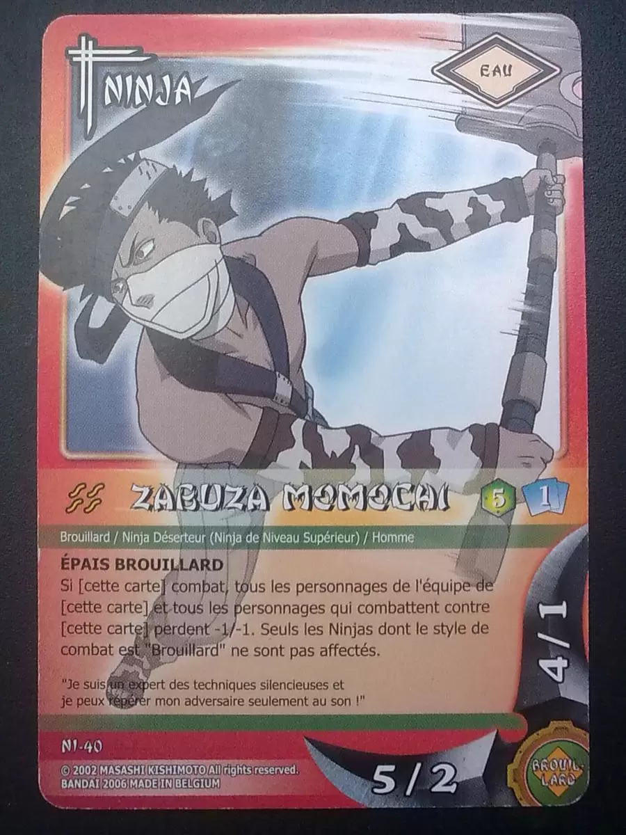 Cartes Naruto Série 02 - Zabuza Momochi