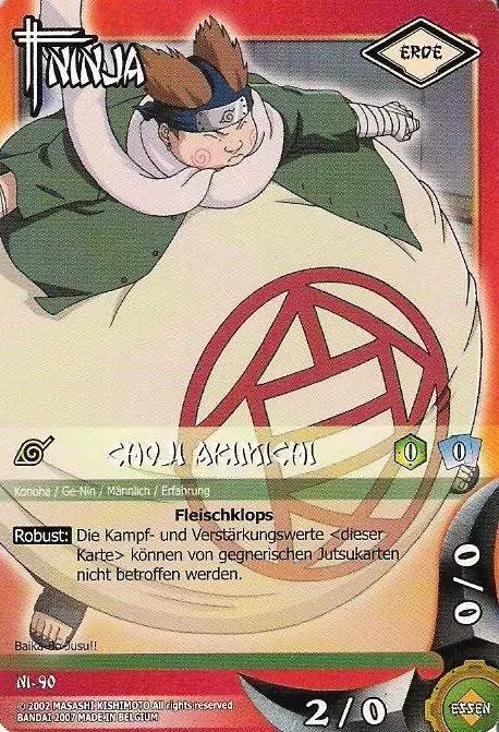 Cartes Naruto Série 03 - Puissances Cachées - Chôji Akimichi