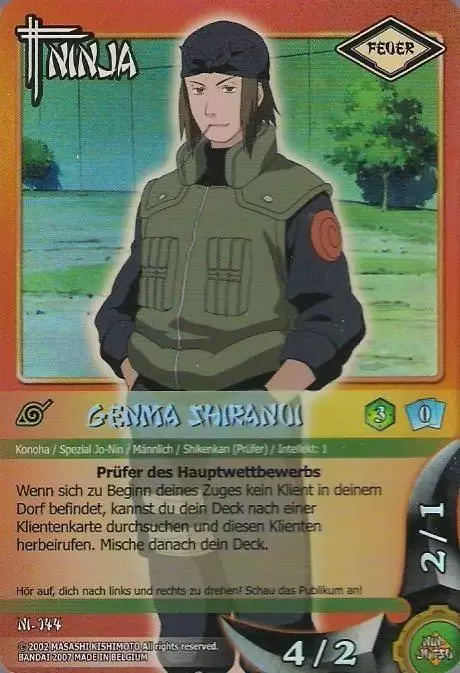 Cartes Naruto Série 03 - Genma Shiranui