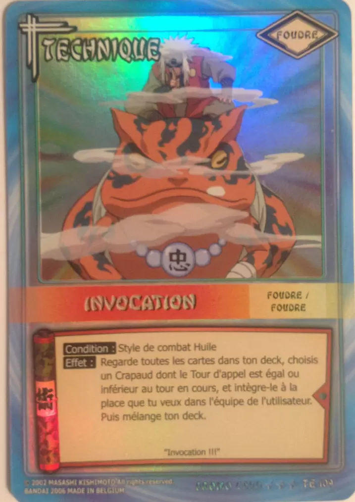 Cartes Naruto Série 03 - Puissances Cachées - Invocation