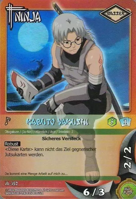 Cartes Naruto Série 03 - Puissances Cachées - Kabuto Yakushi