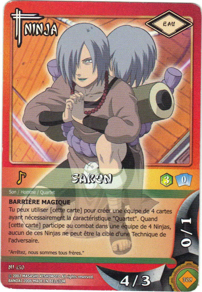 Cartes Naruto Série 03 - Puissances Cachées - Sakon