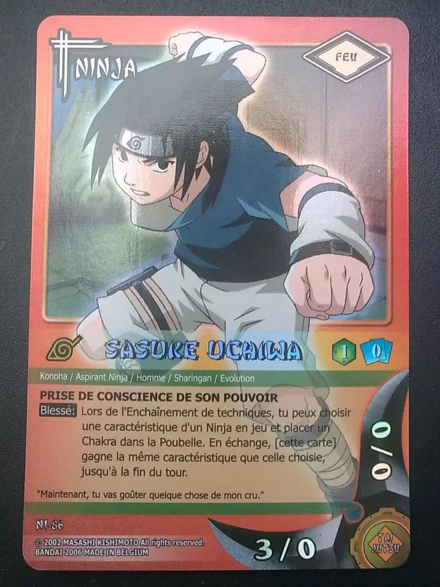 Cartes Naruto Série 03 - Sasuke Uchiwa