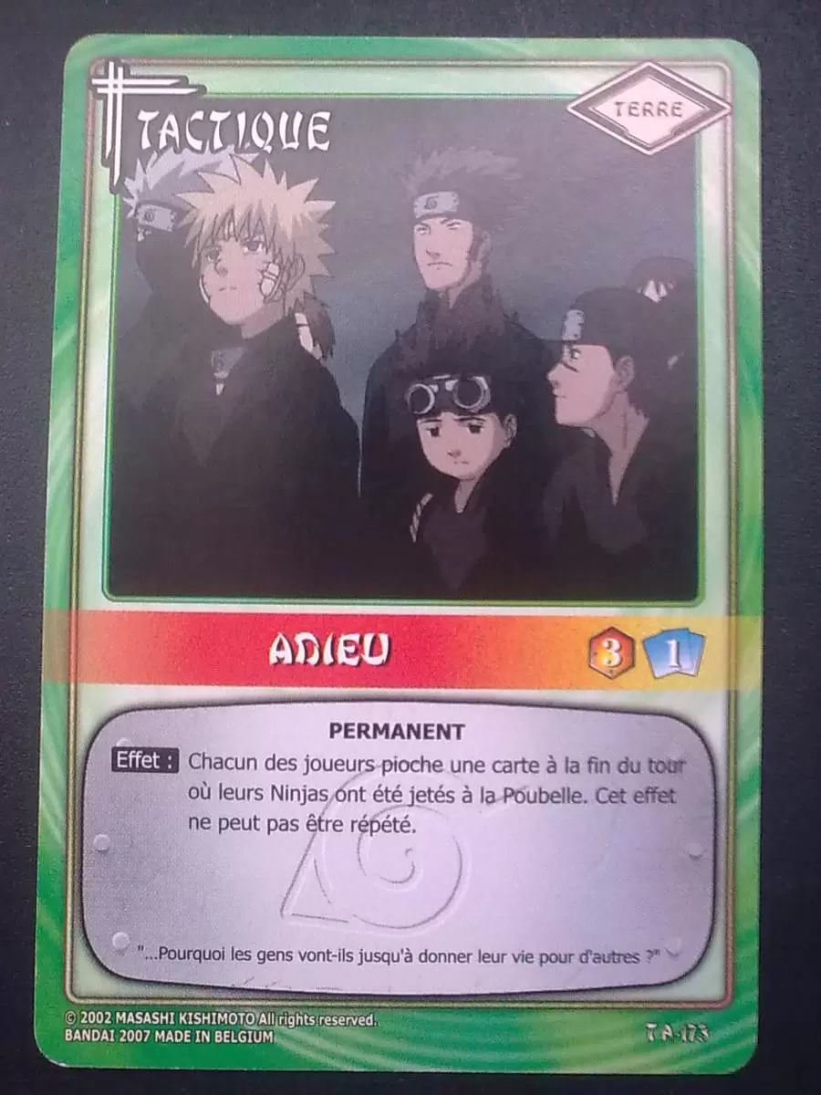 Cartes Naruto Série 04 - Adieu