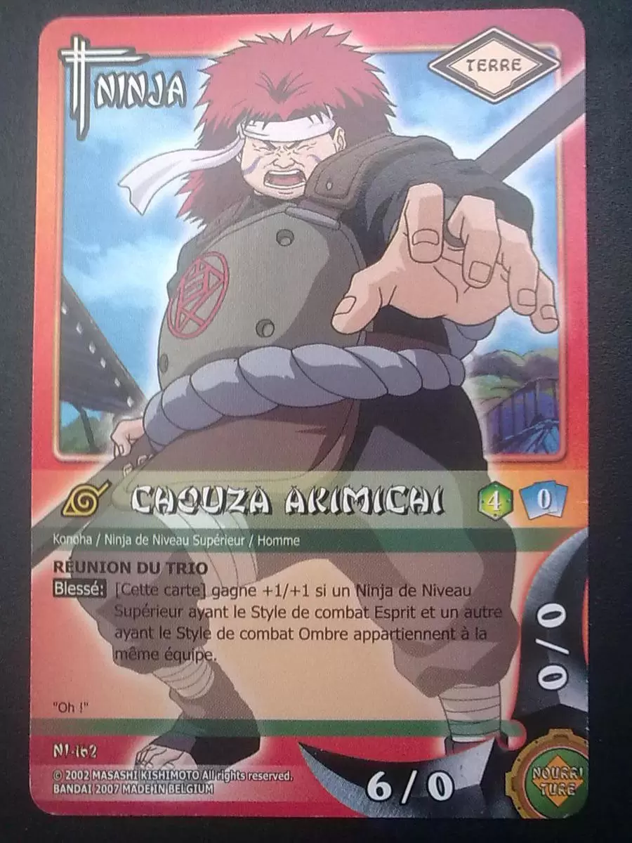 Cartes Naruto Série 04 - L\'Esprit du Sable - Chouza Akimichi